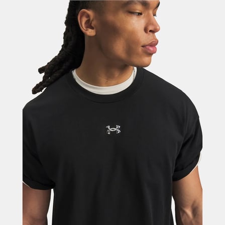 Under Armour Ua M Hwt Metal Logo Ss Siyah Erkek T-Shirt 6013618-008