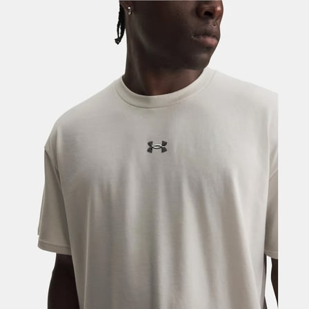 Under Armour Ua M Hwt Metal Logo Ss Beyaz Erkek T-Shirt 6013618-110