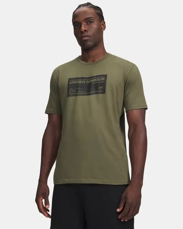 Under Armour Ua M Box Wm Label Ss Yeşil Erkek T-Shirt 6017350-390