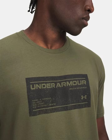 Under Armour Ua M Box Wm Label Ss Yeşil Erkek T-Shirt 6017350-390