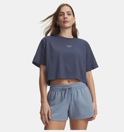 Under Armour Ua W Center Lt Ss Gri Kadın T-Shirt 6015217-044