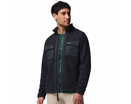 Columbia Juniper Peak Full Zip Fleece Erkek Outdoor Polar Ceket 2131471011 Siyah