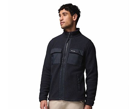 Columbia Juniper Peak Full Zip Fleece Erkek Outdoor Polar Ceket 2131471011 Siyah