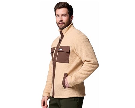 Columbia Juniper Peak Full Zip Fleece Erkek Outdoor Polar Ceket 2131471262 Kahverengi