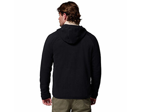 Columbia Fast Trek Overlay Hooded Full Zip Erkek Outdoor Polar Ceket 2135701010 Siyah