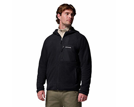 Columbia Fast Trek Overlay Hooded Full Zip Erkek Outdoor Polar Ceket 2135701010 Siyah