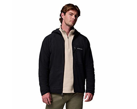 Columbia Fast Trek Overlay Hooded Full Zip Erkek Outdoor Polar Ceket 2135701010 Siyah
