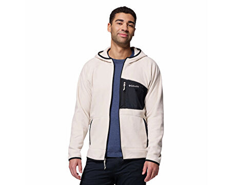 Columbia Fast Trek Overlay Hooded Full Zip Erkek Outdoor Polar Ceket 2135701278 Bej