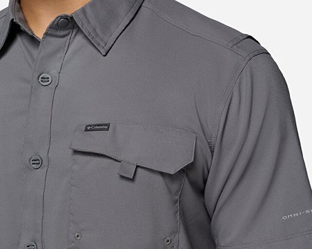 Columbia Silver Ridge Utility ii Ss Erkek Günlük Kısa Kollu Gömlek 2157321023 Gri