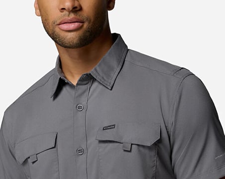 Columbia Silver Ridge Utility ii Ss Erkek Günlük Kısa Kollu Gömlek 2157321023 Gri
