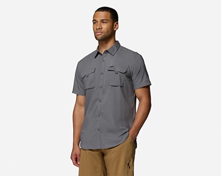 Columbia Silver Ridge Utility ii Ss Erkek Günlük Kısa Kollu Gömlek 2157321023 Gri