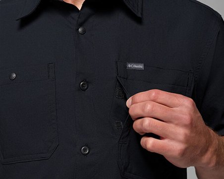 Columbia Silver Ridge Utility ii Ss Erkek Günlük Kısa Kollu Gömlek 2157321010 Siyah