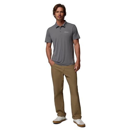 Zero Rules Light Erkek Gri Outdoor Polo Yaka T-Shirt AO4872-024