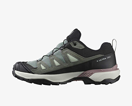 Salomon X Ultra 360 Leather Gore-Tex Kadın Outdoor Ayakkabısı L47863500 Haki