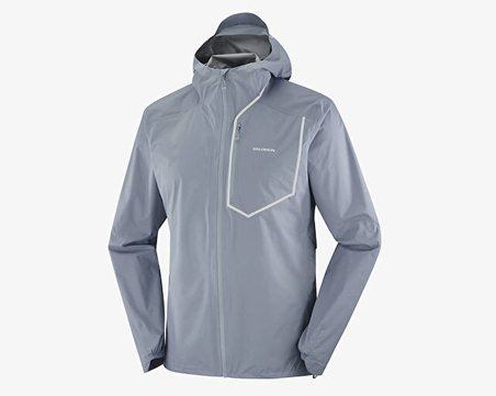Salomon BONATTI PRO Erkek Outdoor Yağmurluk LC2769600 Gri