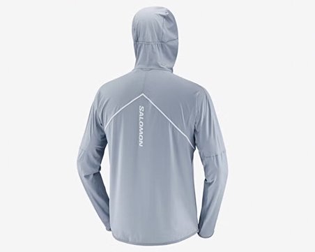 Salomon SENSE AERO HYBRID Erkek Outdoor Çeyrek Fermuarlı Polar Üst LC2744500 Gri