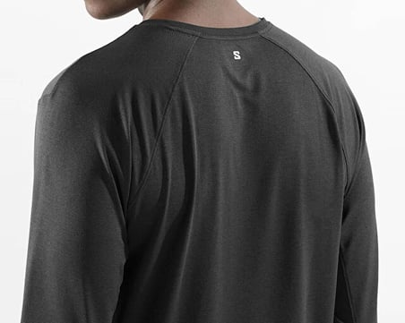 Salomon SHAKEout CORE LS TEE Erkek Koşu Uzun Kollu Tişört LC2424400 Siyah