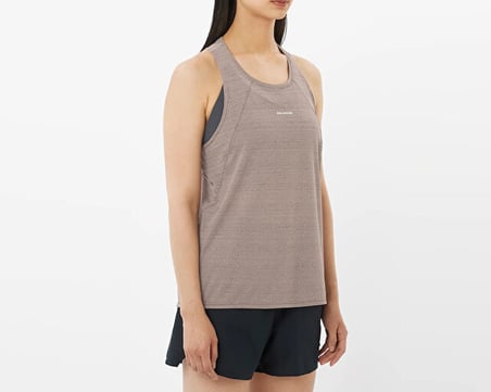 Salomon SHAKEout AIR TANK W Kadın Koşu Atleti LC2774600 Kahverengi