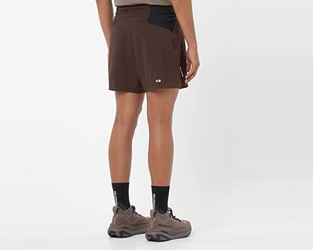 Salomon SENSE AERO STOW 5" Erkek Koşu Şortu LC2769200 Kahverengi