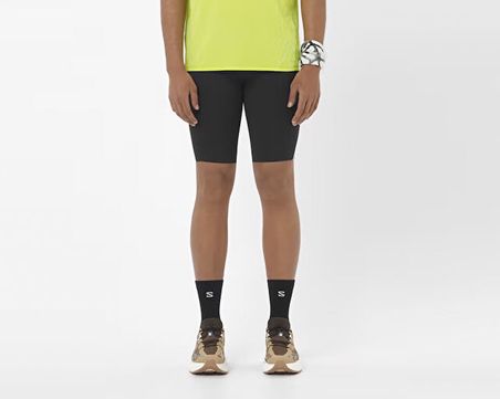 Salomon LC14444 DEEP BLACK Erkek Koşu Şortu LC2740000 Siyah