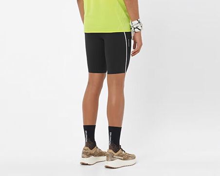 Salomon LC14444 DEEP BLACK Erkek Koşu Şortu LC2740000 Siyah