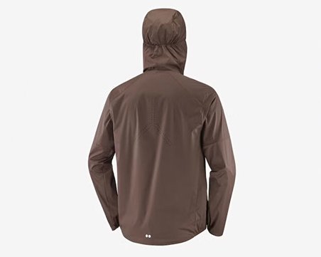 Salomon SENSE AERO WIND JKT Erkek Koşu Rüzgarlık LC2826900 Kahverengi