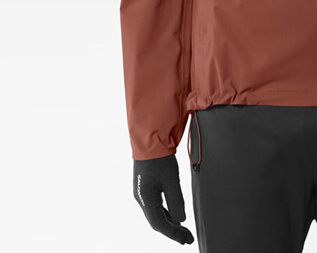 Salomon BONATTI WATERPROOF JKT M Erkek Koşu Rüzgarlık LC2293100 Kahverengi