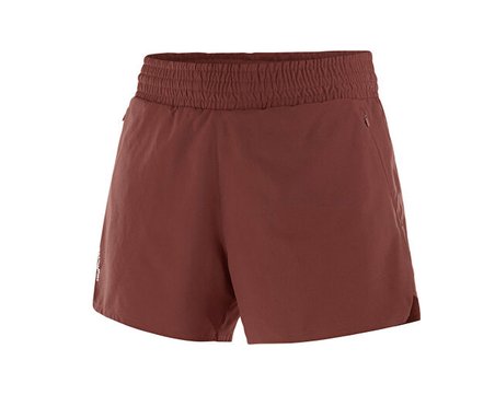 Salomon SHKout CORE SHORTS 4 W Kadın Koşu Şortu LC2948600 Kahverengi