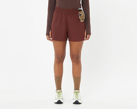 Salomon SHKout CORE SHORTS 4 W Kadın Koşu Şortu LC2948600 Kahverengi