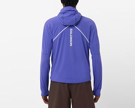 Salomon SENSE AERO HYBRID Erkek Outdoor Çeyrek Fermuarlı Polar Üst LC2639200 Mor