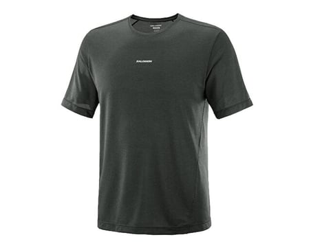 Salomon SHAKEout CORE SS TEE Erkek Koşu Tişörtü LC2947600 Gri