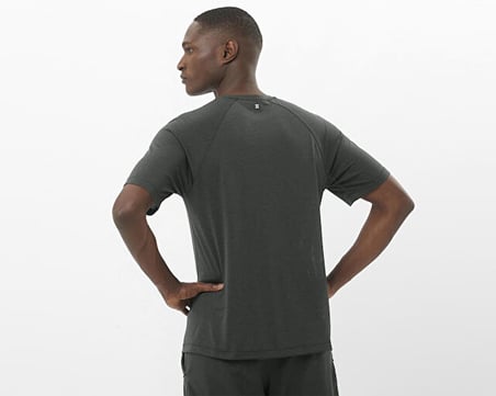 Salomon SHAKEout CORE SS TEE Erkek Koşu Tişörtü LC2947600 Gri