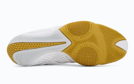 Nike HyperKo 3 Profesyonel Boks Ayakkabısı - Beyaz / Metalik Altın