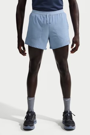 Nike Stride Dri-Fit 5 Brief-Lined Running Shorts 5 İnch Slip Astarlı Erkek Koşu Şortu Mavi