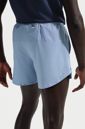 Nike Stride Dri-Fit 5 Brief-Lined Running Shorts 5 İnch Slip Astarlı Erkek Koşu Şortu Mavi