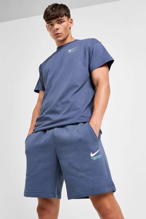 Nike Sportswear Athletic Cotton Shorts Unisex Pamuklu ince Yazlık Şort Lacivert