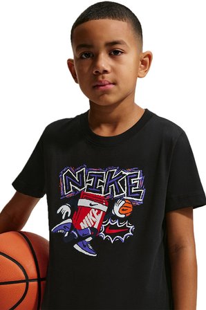 Nike Sportswear Kids Tee Box Hoops Kids Tee Grafik Baskılı Çocuk Tişört Siyah
