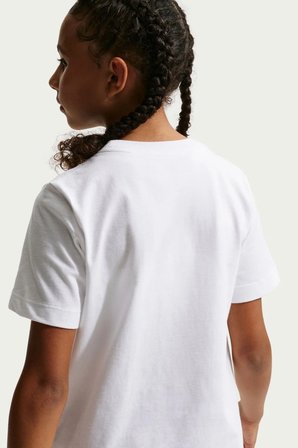 Nike Sportswear Kids Tee Box Hoops Kids Tee Grafik Baskılı Çocuk Tişört Beyaz