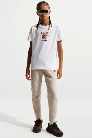 Nike Sportswear Kids Tee Box Hoops Kids Tee Grafik Baskılı Çocuk Tişört Beyaz