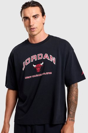 Nike Jordan Flight Essentials Loose Fit Men's Boxy Graphic T-Shirt Erkek Bol Kesim Grafik Baskılı Tişört Siyah