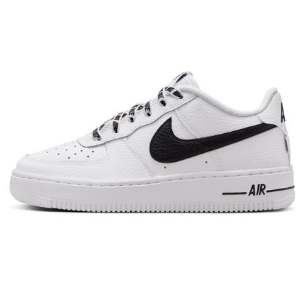 Nike Air Force 1 Low JS AF1 Leather Unisex Sneaker Hakiki Deri Günlük Spor Ayakkabı Beyaz