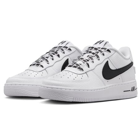 Nike Air Force 1 Low JS AF1 Leather Unisex Sneaker Hakiki Deri Günlük Spor Ayakkabı Beyaz