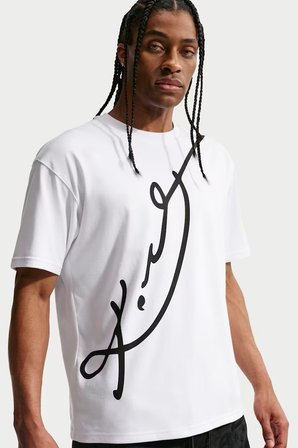 Nike NBA Kobe Dri-FIT Loose Fit Erkek Bol Kesim Baketbol Tişört Beyaz