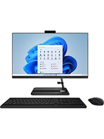 Lenovo Ideacentre Aıo 3 27IAP7 Intel Core I5-12450H 8gb 512GB SSD Intel UHD Graphics Freedos 27 IPS Fhd F0GJ011VTR Kablosuz Klavye+Mouse Siyah All In One Bilgisayar