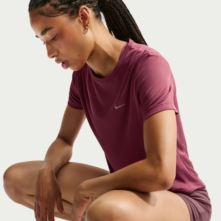 Nike W NK TEMPO DF SS TOP Pembe Kadın T-Shirt HQ0648-654