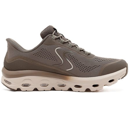 Skechers Glide-Step Sole Memory Foam Womens Sneaker Lastik Bağcıklı Hafızalı Taban Kadın Günlük Spor Ayakkabı Kahverengi