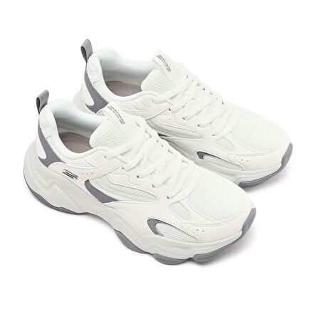 Bobs Diego Kadın Beyaz Sneaker Ayakkabı 117685 WHT