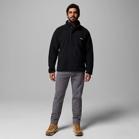 Helvetia II Half Snap Fleece Erkek Siyah Outdoor Polar AM5780-012
