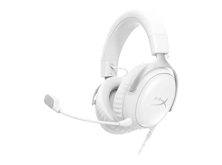 HYPERX Cloud III Kablolu Kulak Üstü Oyuncu Kulaklığı Beyaz