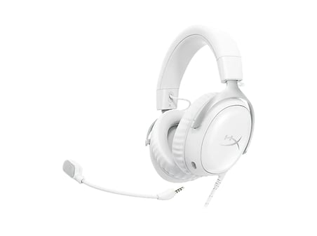 HYPERX Cloud III Kablolu Kulak Üstü Oyuncu Kulaklığı Beyaz
